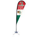 Promotional Tear Drop Flag w/ 11' Scissor Base